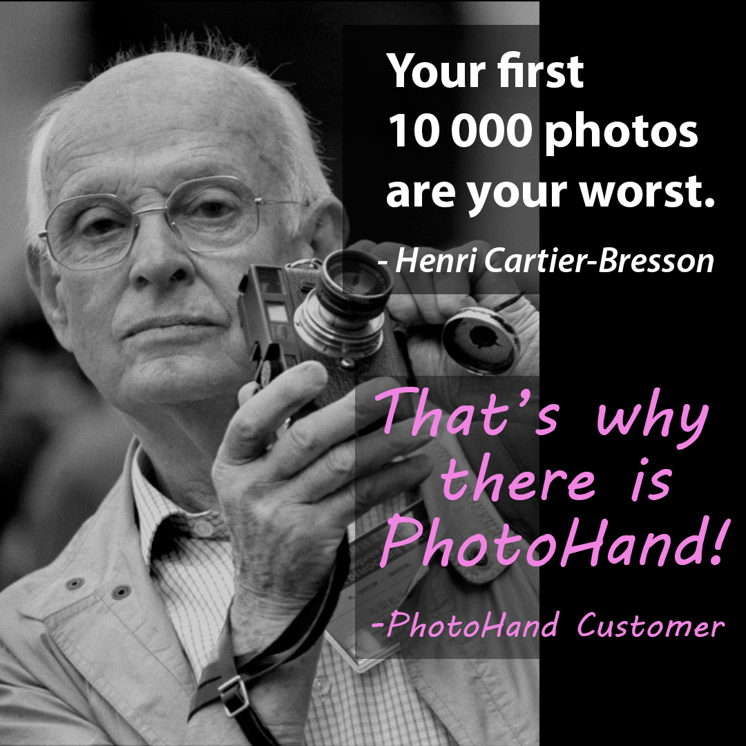PhotoHand Instagram quote Henri Cartier Bresson - PHDesigner - Digital ...